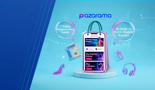 Open an Account, Win a Year of Pazarama Plus. Transfer Money, Win a Voucher Worth up to 10,000 TL!